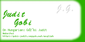 judit gobi business card